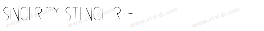 Sincerity Stencil Re字体转换